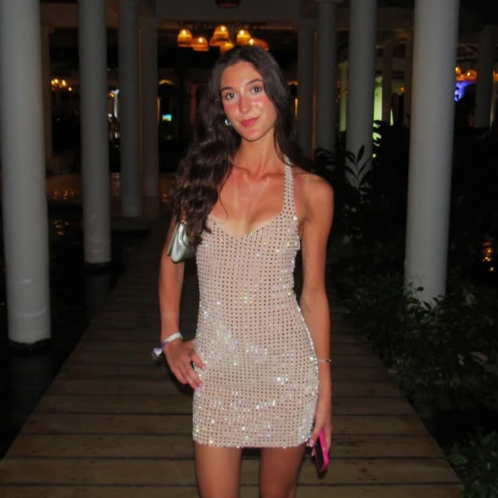 White Fox Boutique Sparkling Mini Dress